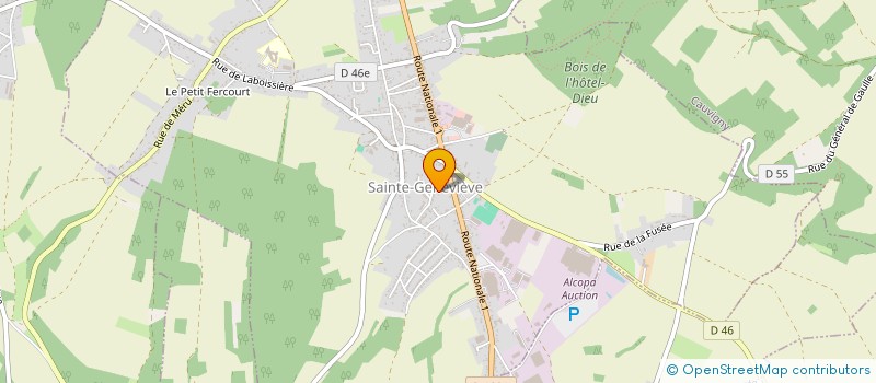 localisation de l'entreprise MONSIEUR IVAN PIRES ROCHA  SAINTE-GENEVIEVE