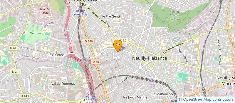localisation de l'entreprise MONSIEUR IVAN PRASCA à ROSNY-SOUS-BOIS