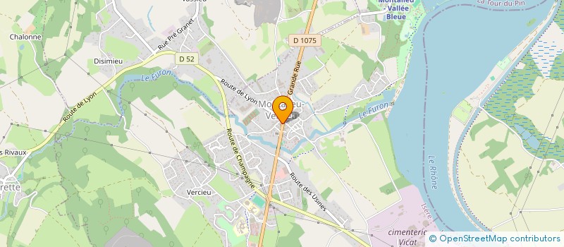 localisation de l'entreprise MONSIEUR IVAN PURRI  MONTALIEU-VERCIEU