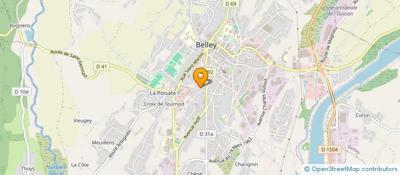 localisation de l'entreprise MONSIEUR IVAN ROSTAING à BELLEY