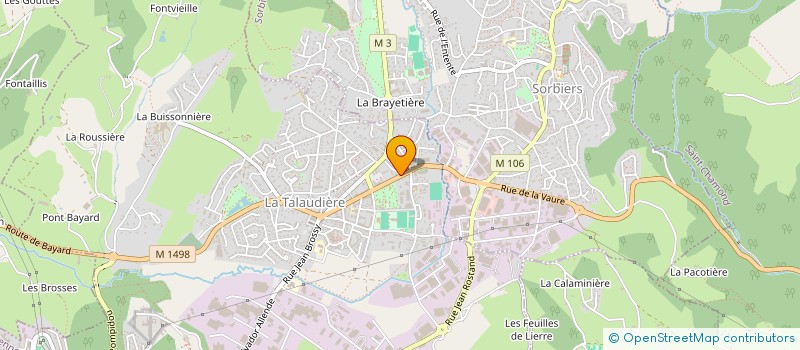 localisation de l'entreprise MONSIEUR IVAN THEVENET  LA TALAUDIERE