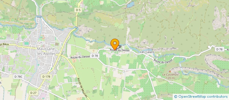 localisation de l'entreprise MONSIEUR IVAN VERCOUTERE à MAUSSANE-LES-ALPILLES
