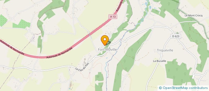 localisation de l'entreprise MONSIEUR IVAN VERNE  FIQUEFLEUR-EQUAINVILLE