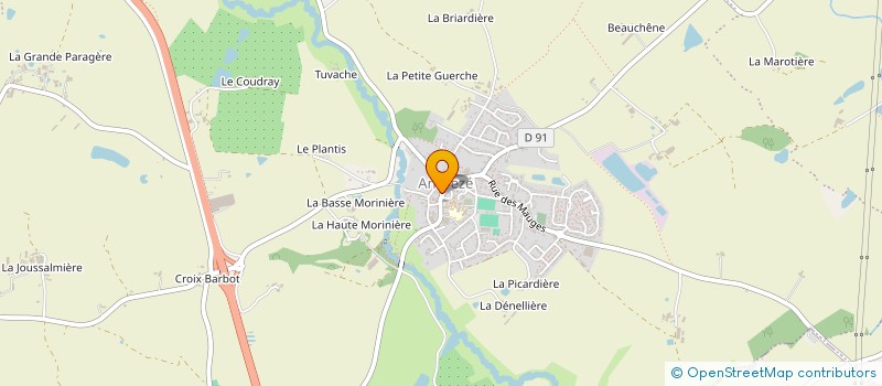 localisation de l'entreprise MONSIEUR IVAN VINCENT  BEAUPREAU-EN-MAUGES