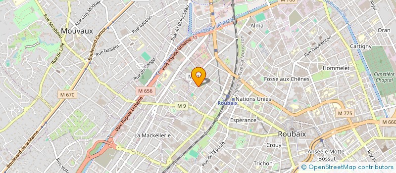 localisation de l'entreprise MONSIEUR IVAN ZALUDEK  ROUBAIX