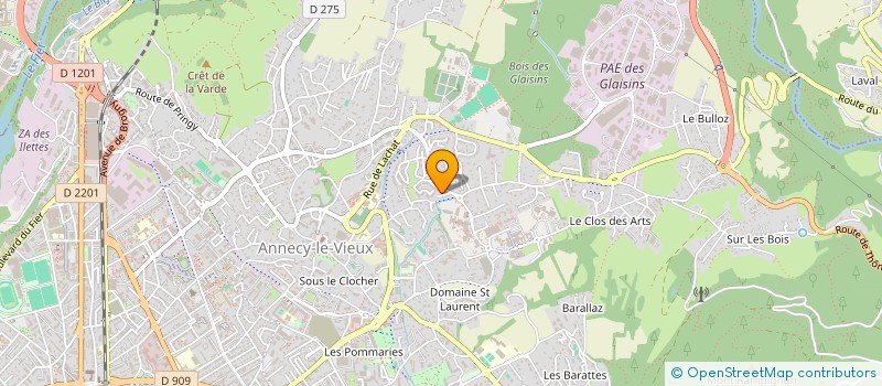 localisation de l'entreprise MONSIEUR IVANHOE CARRAZ à ANNECY