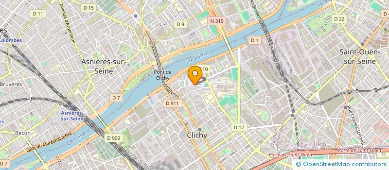 localisation de l'entreprise MONSIEUR IVANN KOUAWO à CLICHY