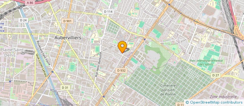 localisation de l'entreprise MONSIEUR IVAYLO IVANOV  AUBERVILLIERS