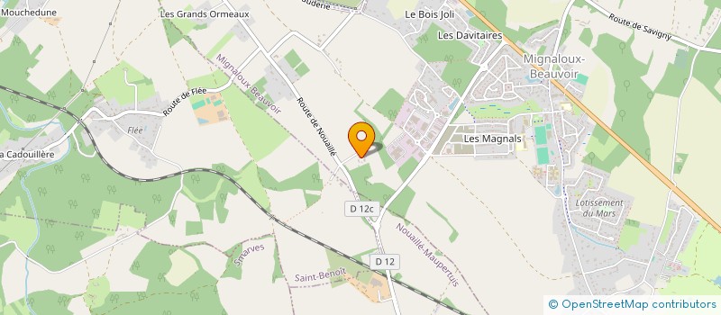 localisation de l'entreprise MONSIEUR IVES CHAUVINEAU  MIGNALOUX-BEAUVOIR