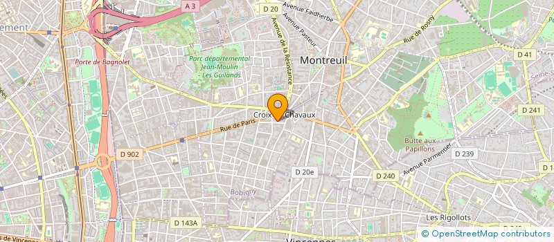 localisation de l'entreprise MONSIEUR IVO DOULIERY à MONTREUIL
