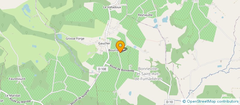 localisation de l'entreprise MONSIEUR IVO KRIEK  BONNEVILLE-ET-SAINT-AVIT-DE-FUMADIERES
