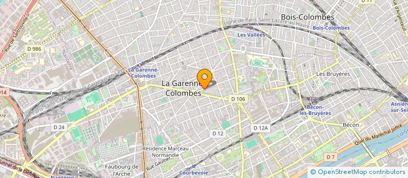 localisation de l'entreprise MONSIEUR IWAN HADIRANVWI à LA GARENNE-COLOMBES