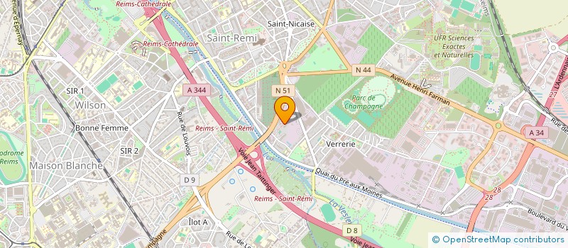 localisation de l'entreprise MONSIEUR IWAN NGWETE  REIMS