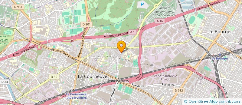 localisation de l'entreprise MONSIEUR IYASIN ULLAH à LA COURNEUVE