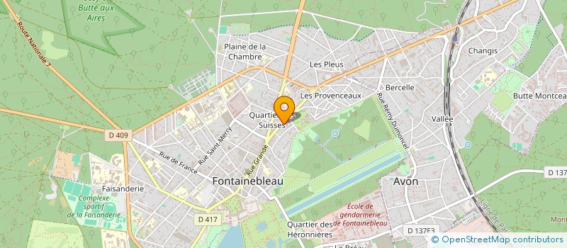 localisation de l'entreprise MONSIEUR IZAD ZANDI à FONTAINEBLEAU