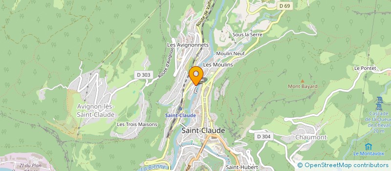 localisation de l'entreprise MONSIEUR IZAKE AYEB  SAINT-CLAUDE