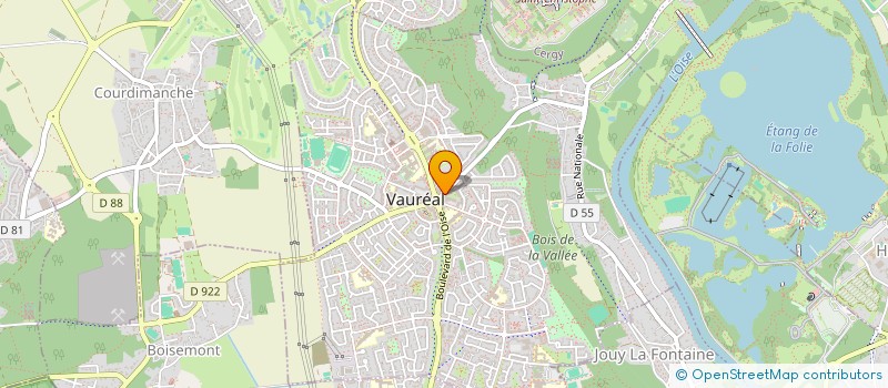 localisation de l'entreprise MONSIEUR IZALDINO MONTEIRO SOARES  VAUREAL