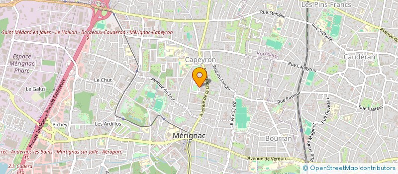 localisation de l'entreprise MONSIEUR IZDIHAR ALI  MERIGNAC