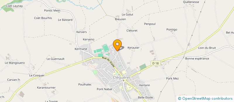 localisation de l'entreprise MONSIEUR IZHAKIR HAMADA  CLEGUEREC