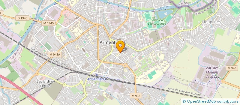 localisation de l'entreprise MONSIEUR IZIDOR NZANGA  ARMENTIERES