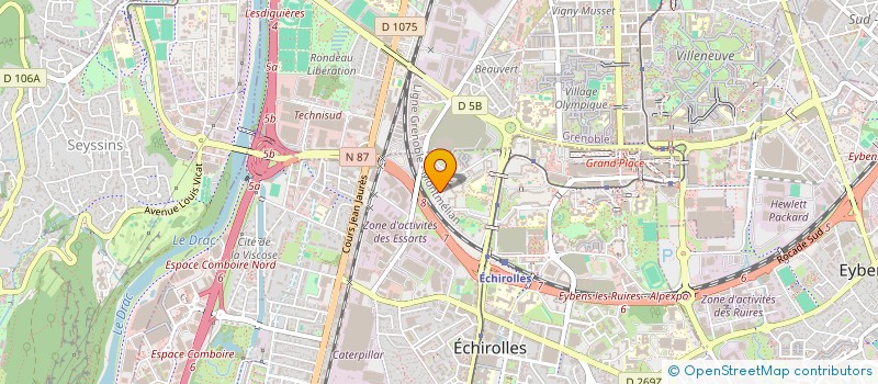 localisation de l'entreprise MONSIEUR IZZEDDINE SAIB  ECHIROLLES