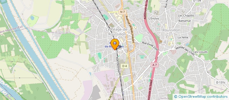 localisation de l'entreprise MONSIEUR IZZET AKKUYU à LE PEAGE-DE-ROUSSILLON