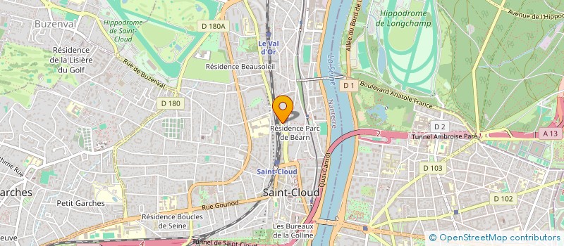 localisation de l'entreprise MONSIEUR J-A CALGARO à SAINT-CLOUD