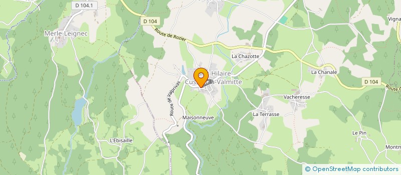 localisation de l'entreprise MONSIEUR J CHABANEL à ST HILAIRE-CUSSON-VALMITTE