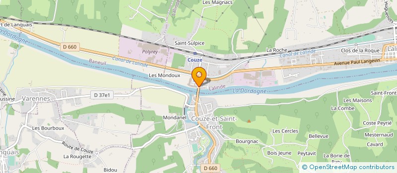 localisation de l'entreprise MONSIEUR J GUARI à LALINDE