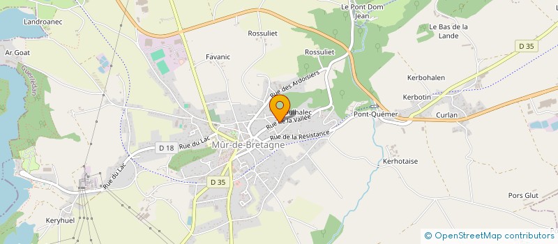 localisation de l'entreprise MONSIEUR J LEJARD à GUERLEDAN