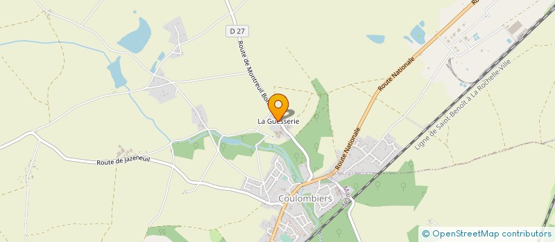 localisation de l'entreprise MONSIEUR J-NOEL SARDET  COULOMBIERS