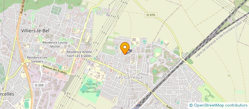 localisation de l'entreprise MONSIEUR J PHILIPPE  VILLIERS-LE-BEL