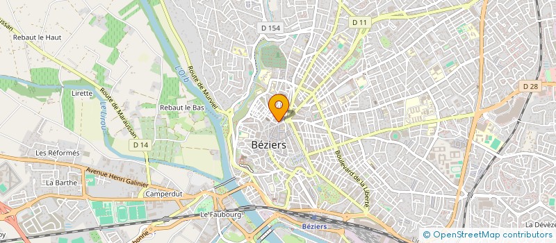 localisation de l'entreprise MONSIEUR JABBAR KARAMAT  BEZIERS