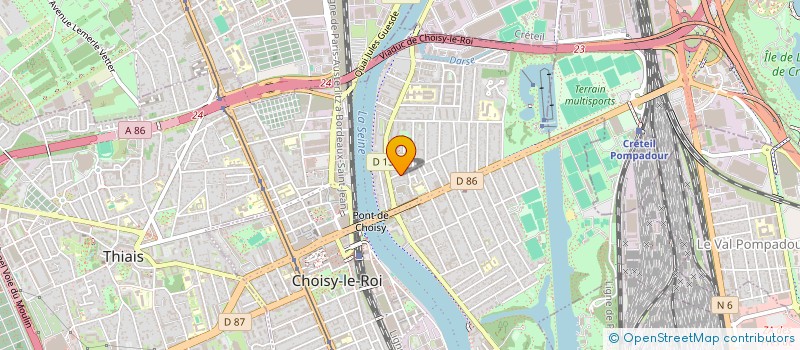 localisation de l'entreprise MONSIEUR JABIN LEONCE  CHOISY-LE-ROI