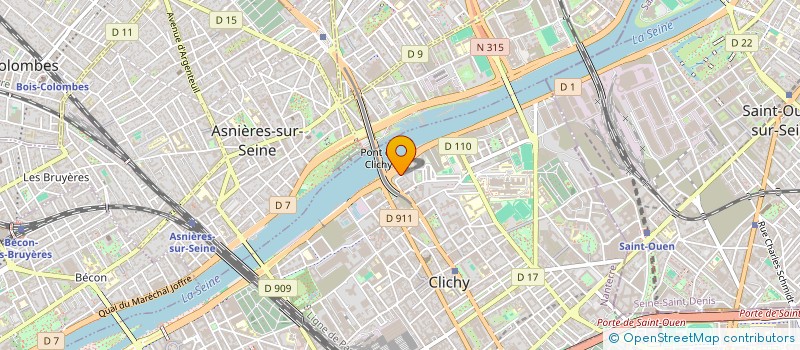 localisation de l'entreprise MONSIEUR JABIR OUGHRISS à CLICHY