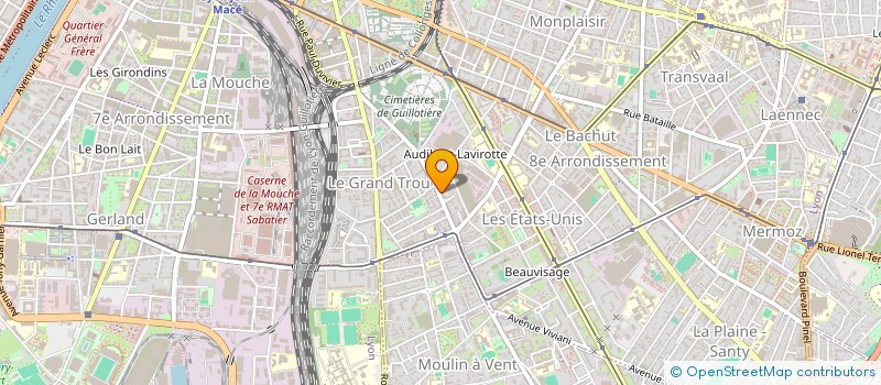 localisation de l'entreprise MONSIEUR JABRANE HAJADI  LYON