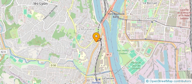 localisation de l'entreprise MONSIEUR JABRANE MEKSI  LA MULATIERE