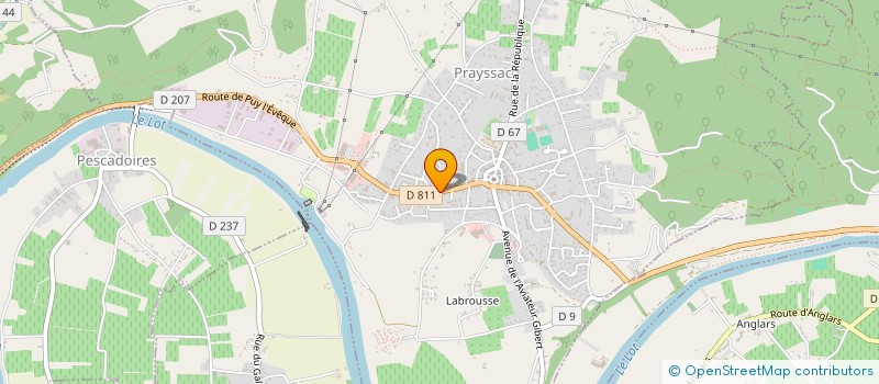 localisation de l'entreprise MONSIEUR JACEK OGONEK à PRAYSSAC
