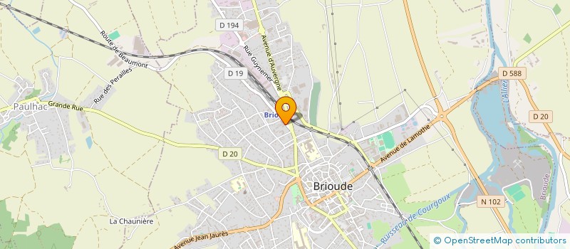 localisation de l'entreprise MONSIEUR JACEK SZZCZEPANSKI  BRIOUDE