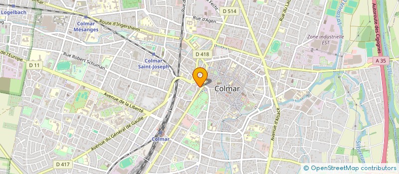 localisation de l'entreprise MONSIEUR JACEM BEJI à COLMAR