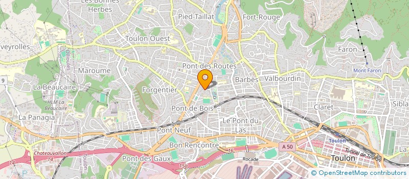 localisation de l'entreprise MONSIEUR JACEM BOUDIBA  TOULON