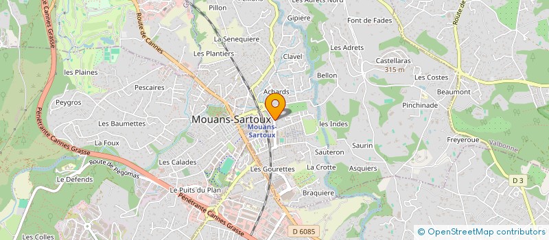 localisation de l'entreprise MONSIEUR JACEM SGHAIER  MOUANS-SARTOUX