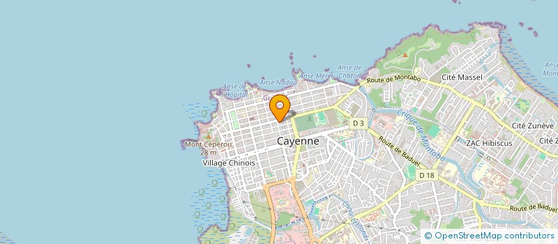 localisation de l'entreprise MONSIEUR JACIEL PEREIRA ANDRADE  CAYENNE