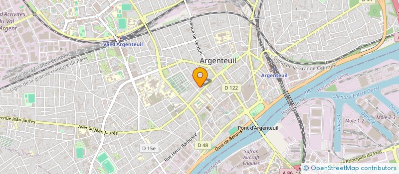 localisation de l'entreprise MONSIEUR JACINTO DA VEIGA  ARGENTEUIL