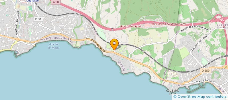 localisation de l'entreprise MONSIEUR JACK AGAZAR  LA CIOTAT