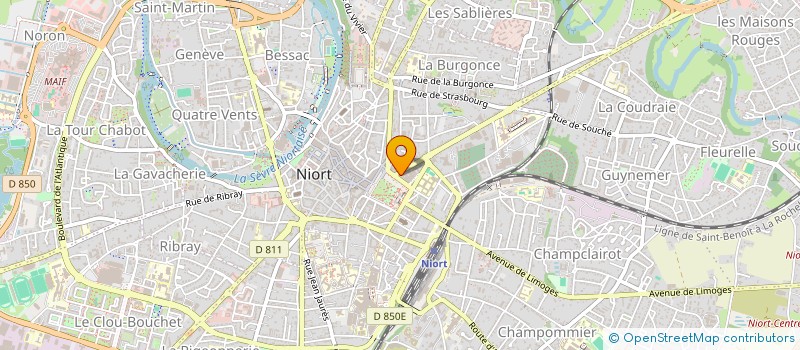 localisation de l'entreprise MONSIEUR JACK BARBADE à NIORT