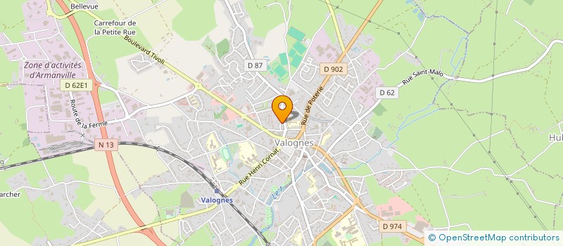 localisation de l'entreprise MONSIEUR JACK BOULAN  VALOGNES