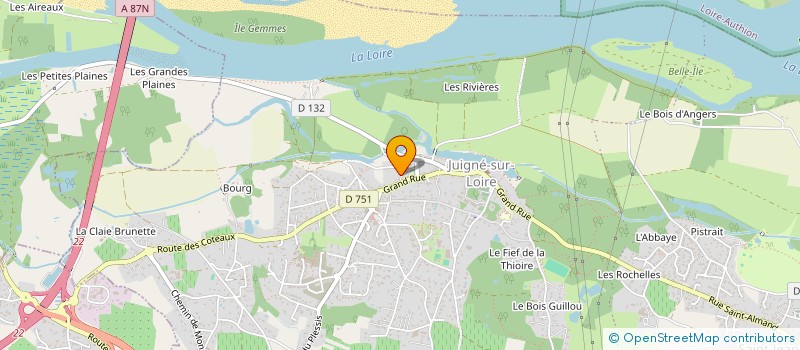 localisation de l'entreprise MONSIEUR JACK BREMAUD  LES GARENNES SUR LOIRE