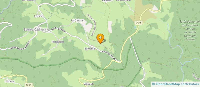 localisation de l'entreprise MONSIEUR JACK CHALIMBAUD  CHAMPAGNAT-LE-JEUNE