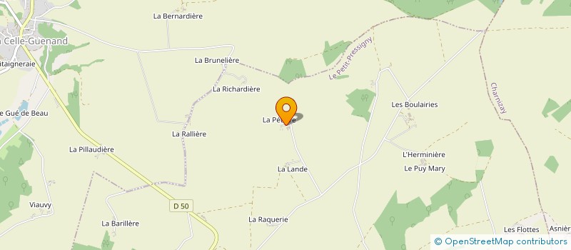 localisation de l'entreprise MONSIEUR JACK CHARCELLAY  LE PETIT-PRESSIGNY